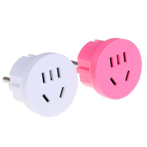 1PCS Universal UK US AU To EU AC Power Socket Plug Travel Ch