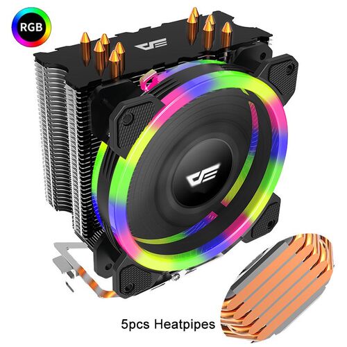 darkFlash 5 Heatpipes CPU Cooler Radiator Led RGB 280W Heat