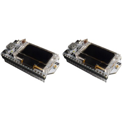 2Pcs 868-915MHz SX1276 ESP32 LoRa 0.96 Inch Blue OLED Displa