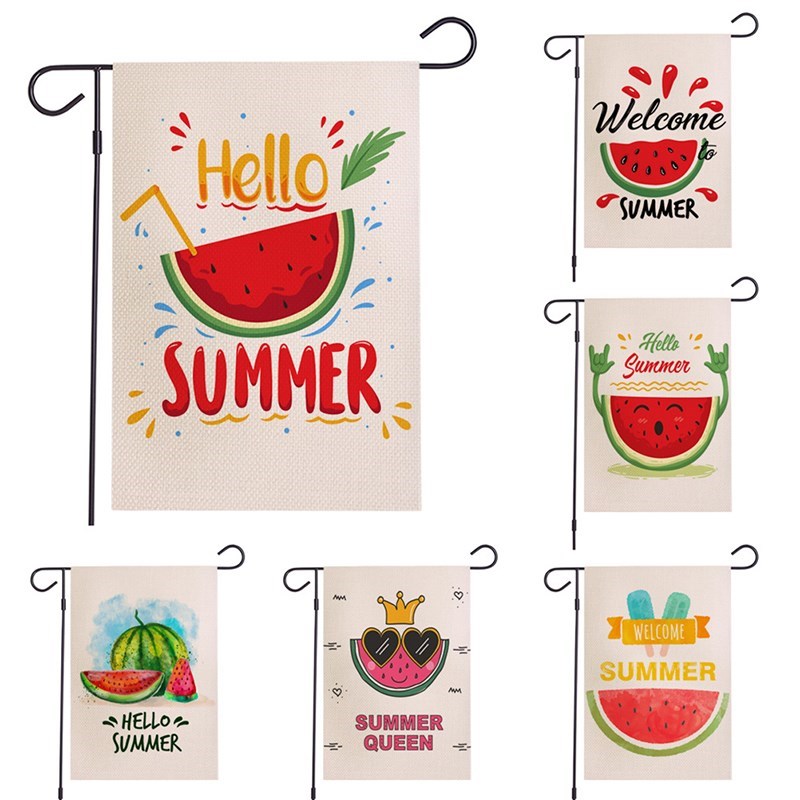 Double-sided Garden Flag Outdoor Decor Hanging Welcome Summe