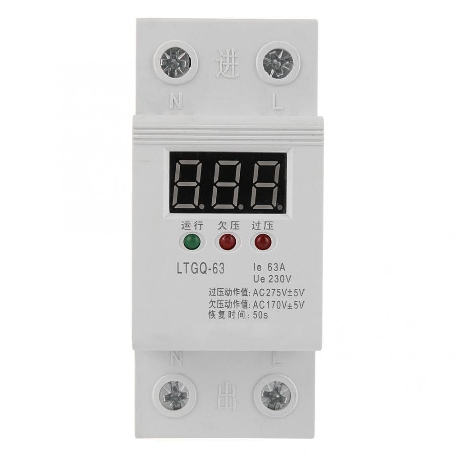2P Automatic Relay Protector 230V AC Reconnect Voltage Prote