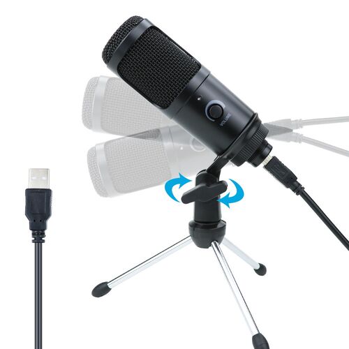 USB Condenser Microphone Voice Recording Mic For PC Compute