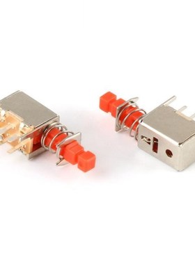 20PCS 6Pins Key Switch PS-22F02 Self Locking Switch Red Push