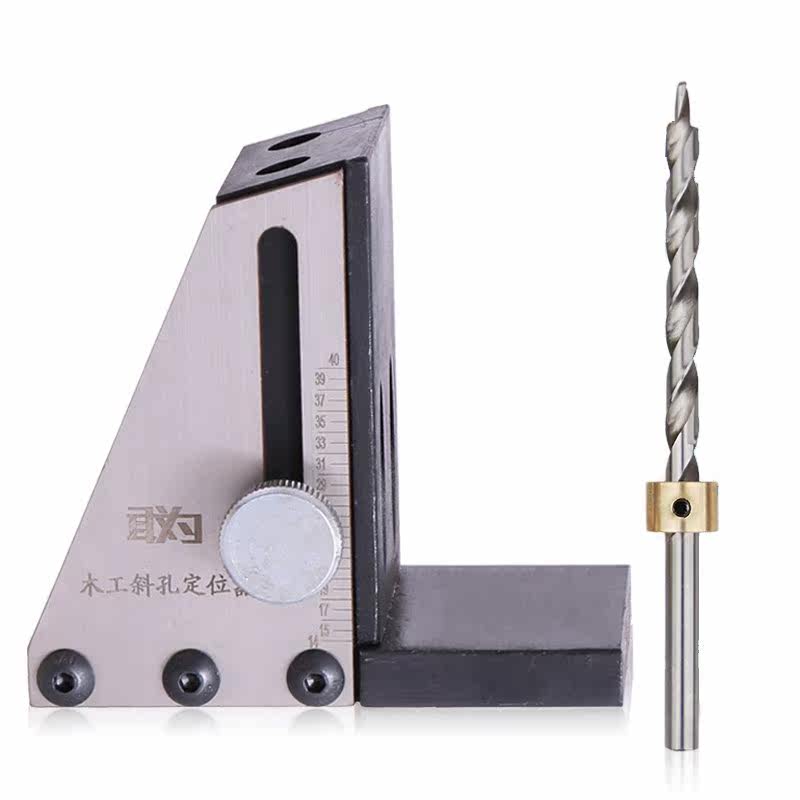 Pocket Hole Jig Kit Woodworking Oblique Hole Locator Drill G