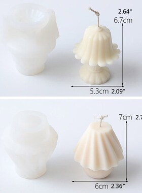 Lampstand Candle Epoxy Resin Mold Desk Lamp Shape Concrete C