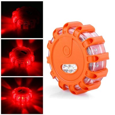 Magnetic 15 LED Road Safety Emergency Light Flashing Warning