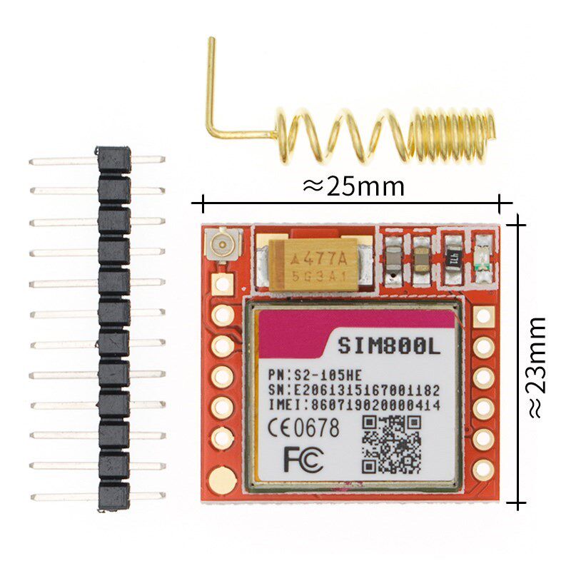 Smallest SIM800L GPRS GSM Module MicroSIM Card Core BOard Qu