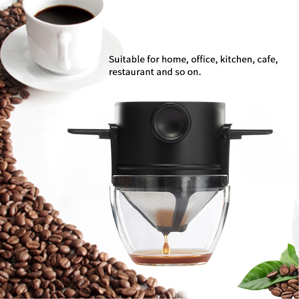 Travel Stainless Steel Coffee Filter Dripper Cone Pour Over