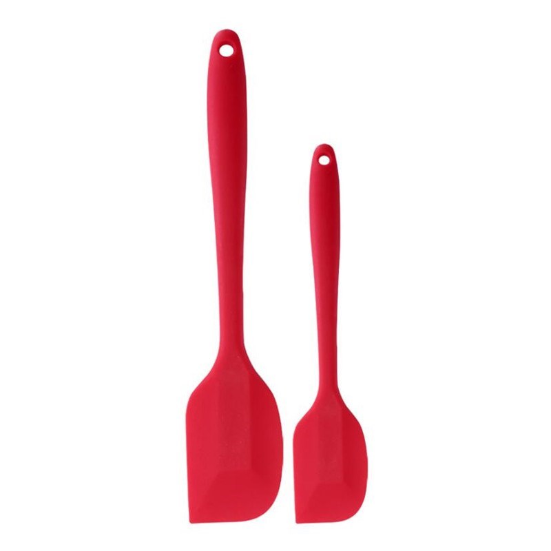 2pcs/pack Silicone Spatula Heat Resistant Baking Scraper But