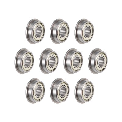 F698ZZ Flange Ball Bearing 8x19x6mm Shielded Chrome Bearings