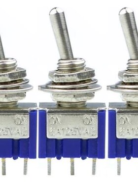 5 Pcs AC ON/OFF SPDT 2 Position Latching Toggle Switch LW MT