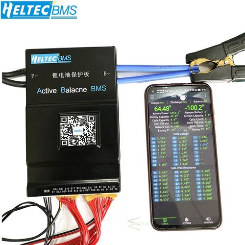 Heltec 1A/2A Active Balance BMS Battery Protection Board 13S