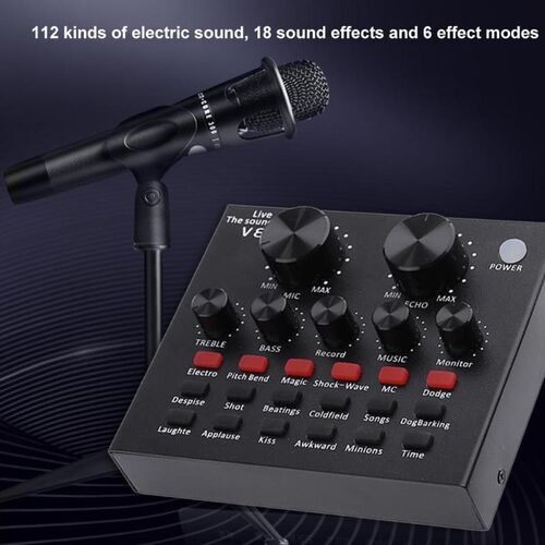 V8 Audio External SB Headset Singing Microphone Live Broadca
