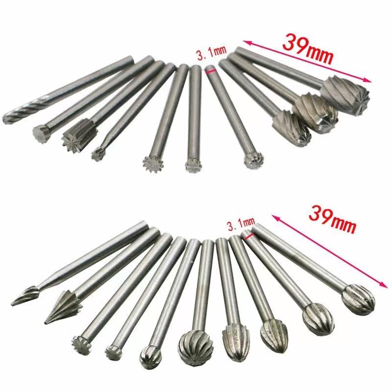 20 Pcs Metal Drill Bit Set HSS High Speed Steel Routing Wood