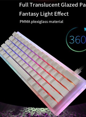 K61 61 Keys Mechanical Gaming Keyboard Gateron Switch Wired