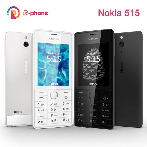 Hot Sale Original NOKIA 515 5MP 2.4' Single Dual Sim Card M