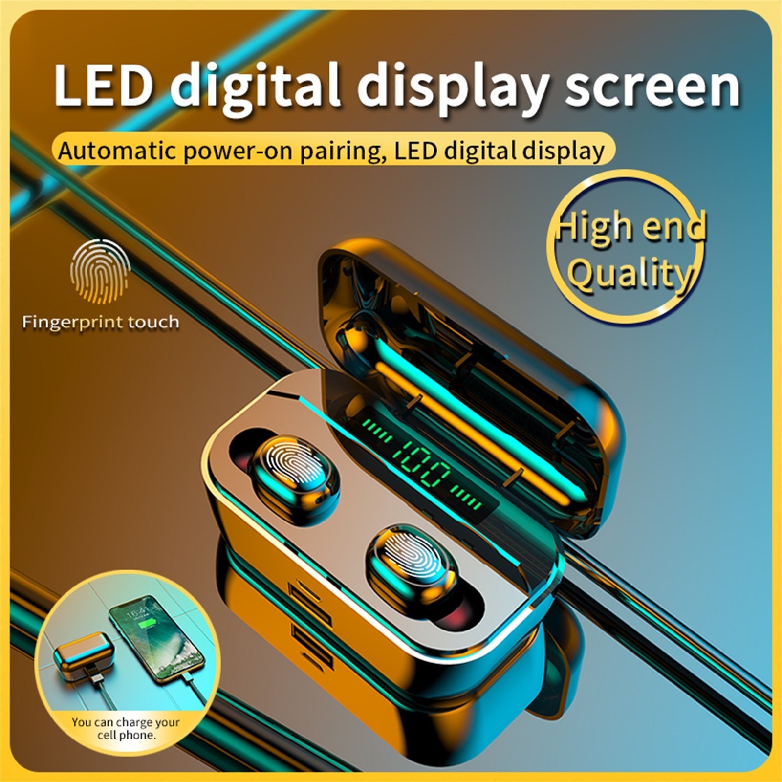 Fashionable Earphones G6S Bluetooth 5.0Headset Wireless Ear