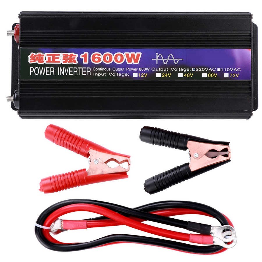 1600W Power Inverters Pure Sine  Voltage Converter Boost Tra