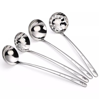 Thickened stainless steel hot pot spoon soup spoon colander