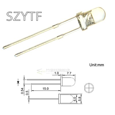 100pcs 5mm RGB Slow Flashing Red Green LED Lamps