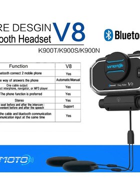 Easy Rider Vimoto V8 Motorbike BT Interphone Motorcycle Blue
