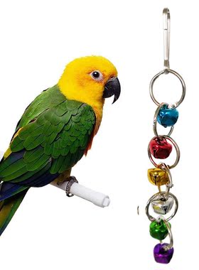 7Pcs/Set Pet Parrot Hanging Toy Chewing Bite Rattan Balls Gr