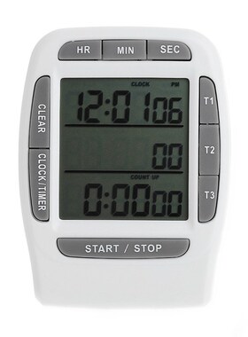 Digital LCD Multi-Channel Timer CountDown Laboratory 3 Chann