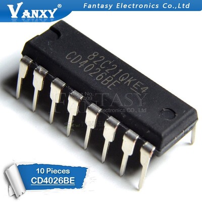10PCS CD4026BE DIP CD4026 DIP16 HEF4026BP DIP-16 HCF4026BE n