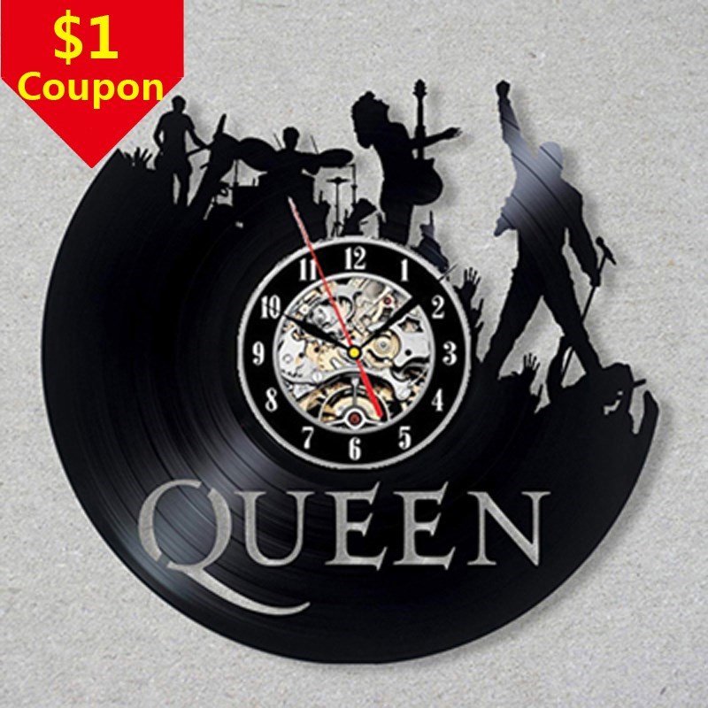 Queen Rock Band Wall Clock Modern Design Music Theme Classic