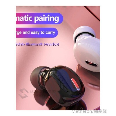 Mini In-Ear 5.0 Bluetooth Earphone HiFi Wireless Headset Wit