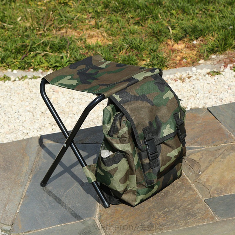 Folding Camping Fishing Chair Backpack Fishing Stool Backpac