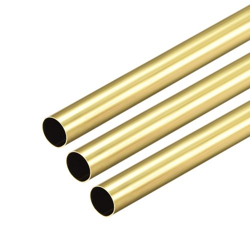 Brass Round Tube 300mm Length 7.5mm OD 0.2mm Wall Thickness
