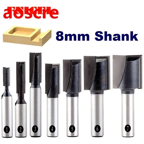 8mm Shank Straight Router Bit Set Top Quality Plane Clearing