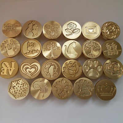 1pc Tree LOVE FLOWER CROWN ROSE Wax Seal Stamp Retro Antique