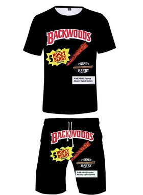 Funny Foods Backwoods Honey Berry Two Pieces Sets Men 3D T S