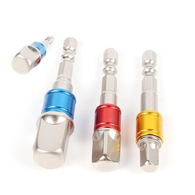 3PCS Drill Socket Adapter 适用于 Impact Driver with Hex Shan