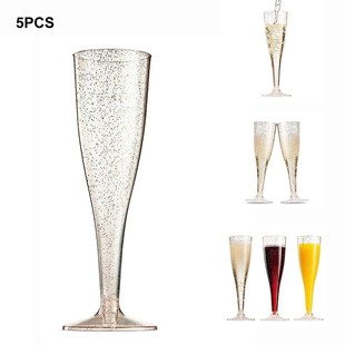 Disposable Plastic Red Wine Glass Champagne Flute Cocktail G