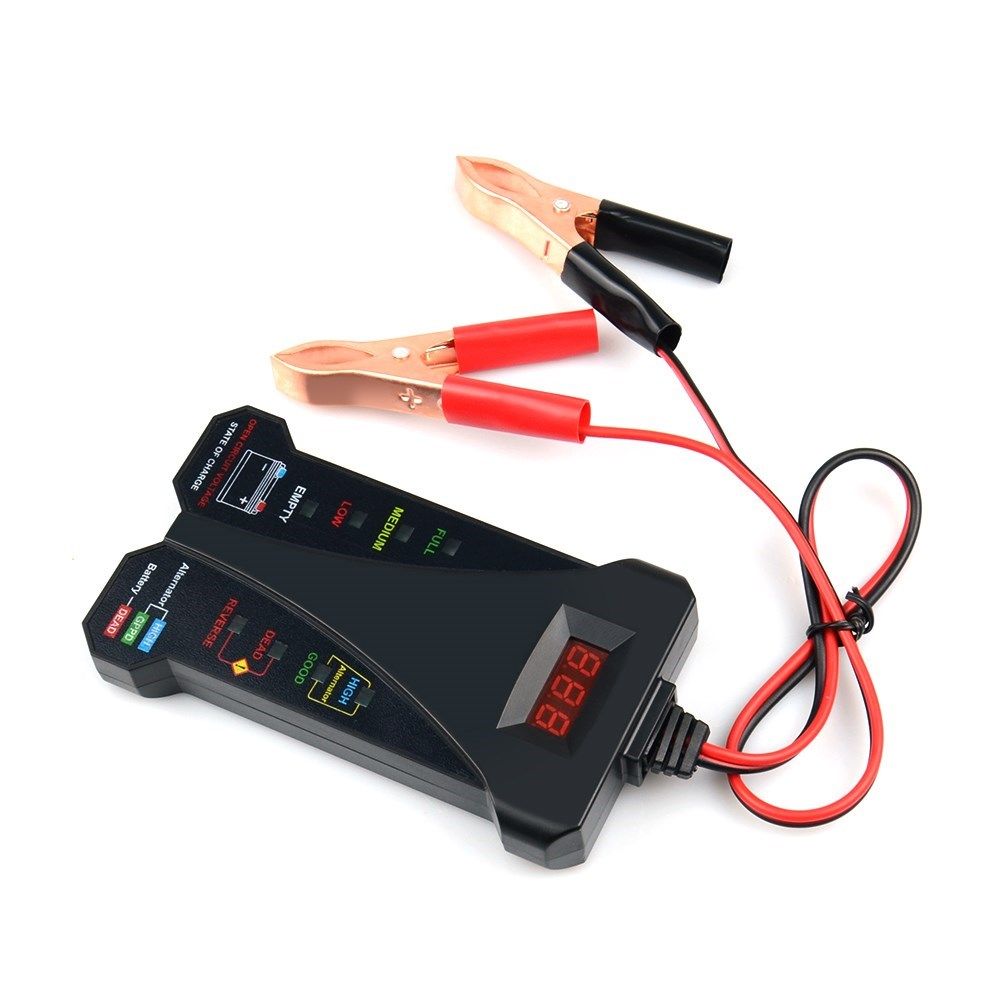 Digital 12V Analyzer Car Motorcycle Battery Alternator Test