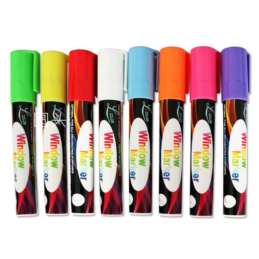 8 Colors LED Electronic Board Liquid Chalk Fluorescent Pen H