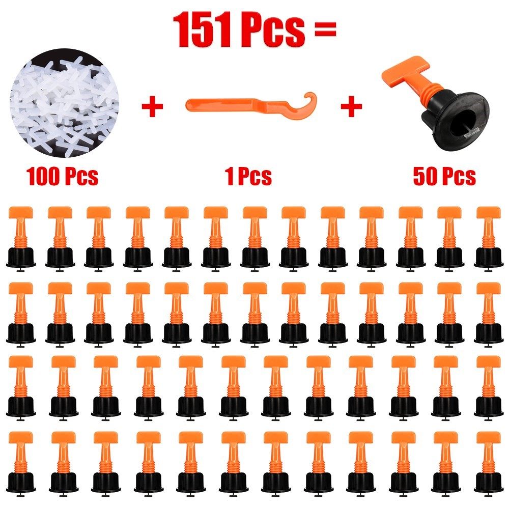 151 pcs Tile Leveling System Level Wedges Tile Spacers For F