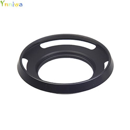 10pcs/lot 40.5mm Black Vented Curved Metal camera lens Hood