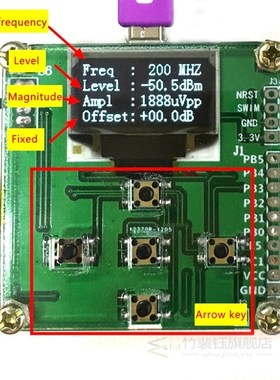 8GHz 1-8000Mhz OLED RF Power Meter -55to-5 dBm + Sofware RF
