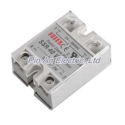 AC 24-380V 40A SSR 40 VA Solid State Relay Voltage Resistanc