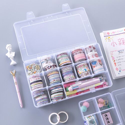 Sharkbang 100pcs with PVC Box Washi Tape Scrapbook DIY Maski
