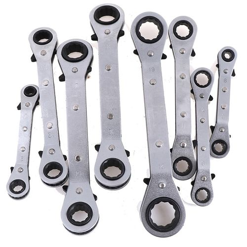 Metric Offset Torque Wrench Set Double Ratchet Wrench Spanne