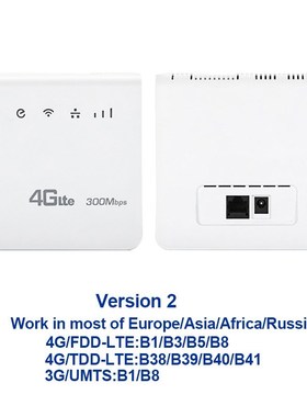 nlocked 300Mbps Wifi Routers 4G LTE CPE Mobile Router with L