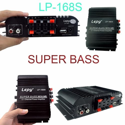 12V Auto Car Audio Power Amplifier Subwoofer Bass Output Ste