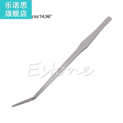 1PC 27/38/48cm Aquarium Tank Curve Plant Tweezers Long Tongs