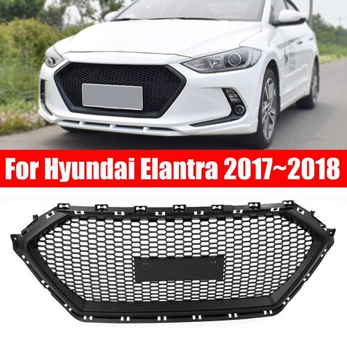 1pcs Car Front Bumper Mesh Grille ABS Racing Grill Middle Gr