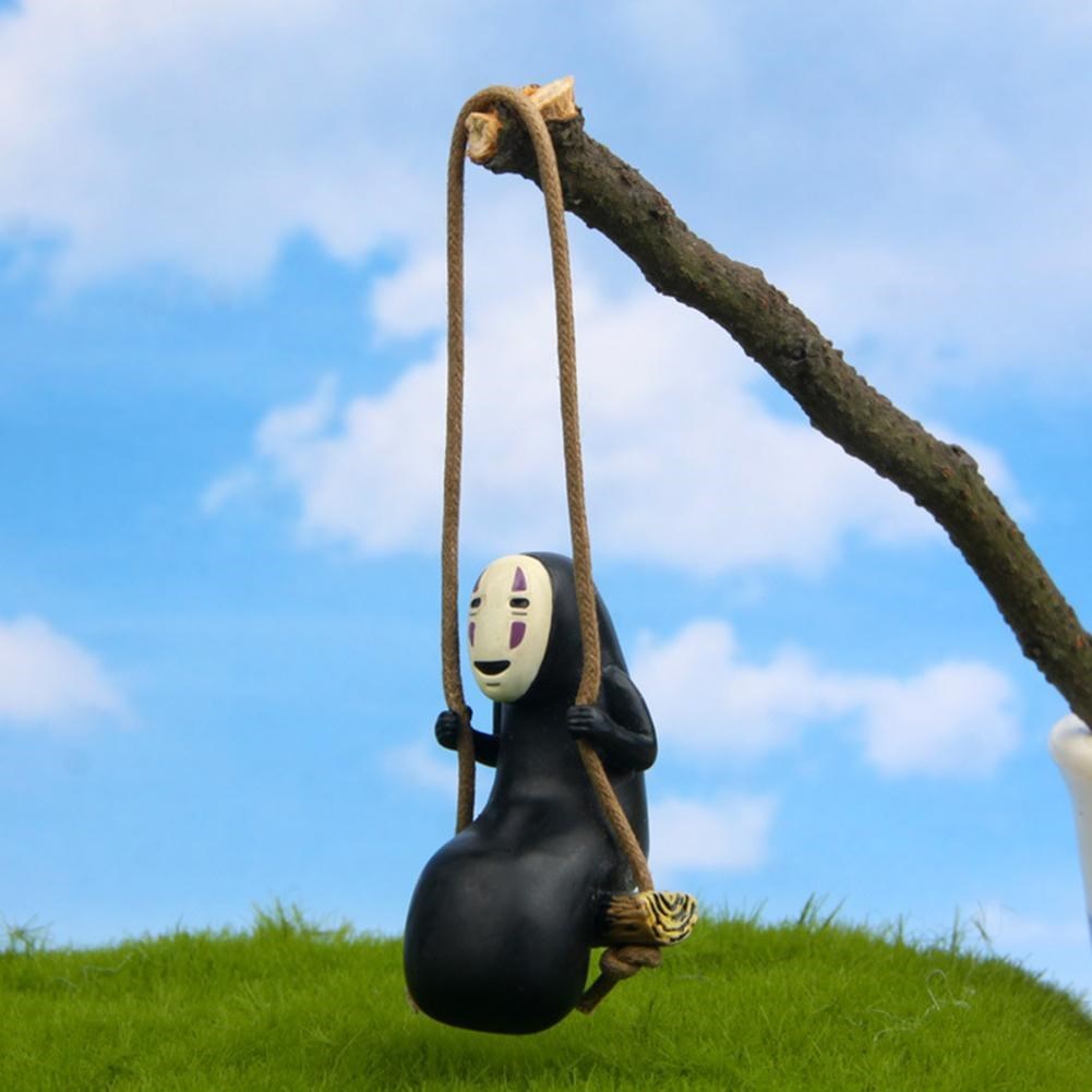 1pc Cute Anime No Face Man Action Figure Model DIY Garden De